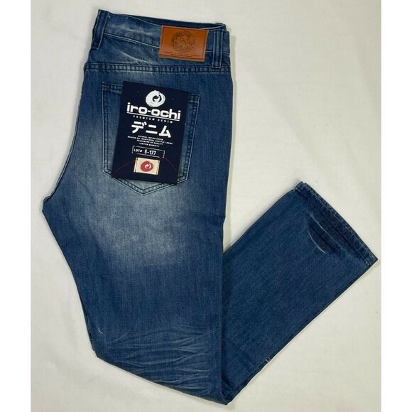 Iro-Ochi. Men's RPM Biker Jeans - Trigger Wash - Premium Denim size 40 - Picture 3 of 4